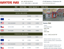 Tablet Screenshot of kantor-raciborz.maax.pl